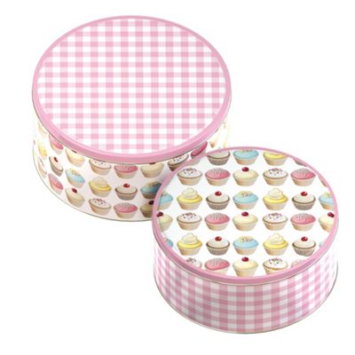 Iced Fancies Set of 2 Cake Tins