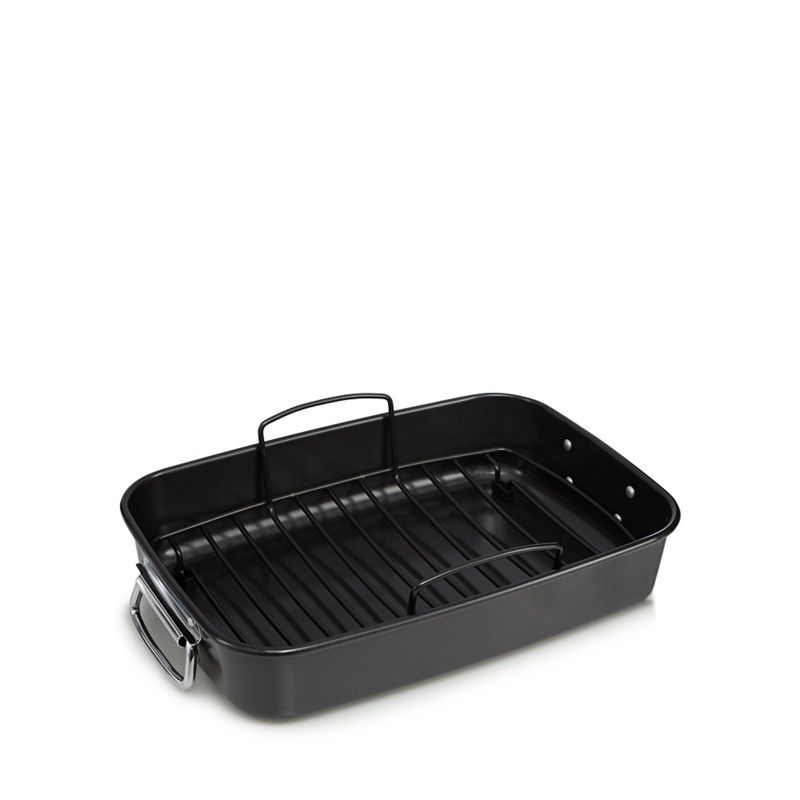 Home Collection - Heavy Gauge Steel Non-Stick Roaster And Rack Review