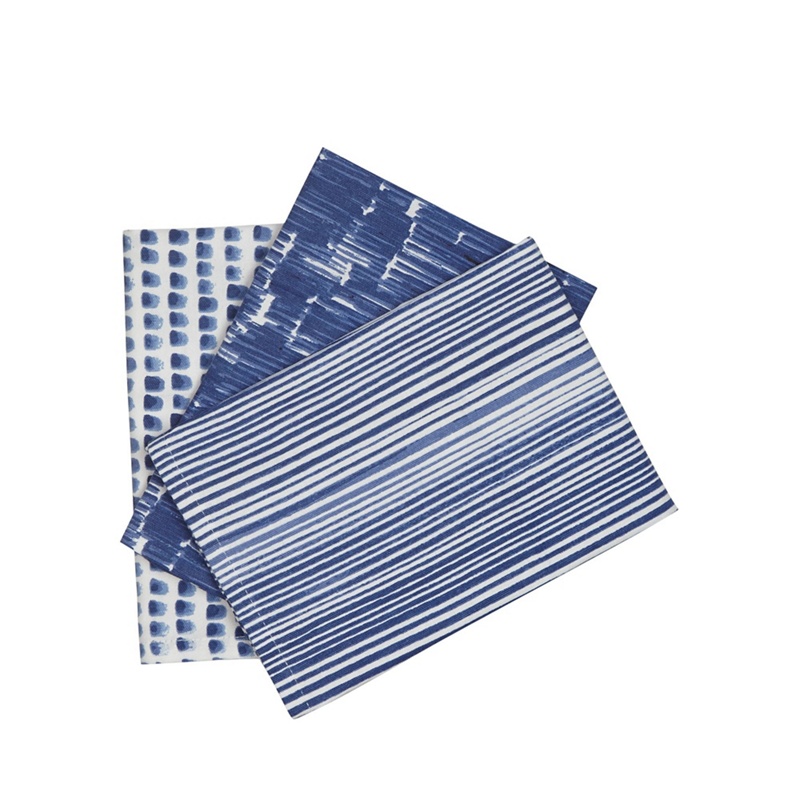 Home Collection - Set Of Three Blue Watercolour Effect Tea Towels Review