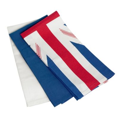 Union Jack set of three tea towels