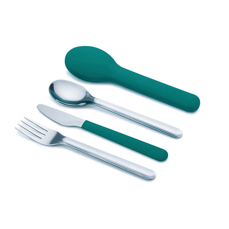 Joseph Joseph - Teal Stainless Steel 'Goeat' Space Saving 3 Piece Cutlery Set Review