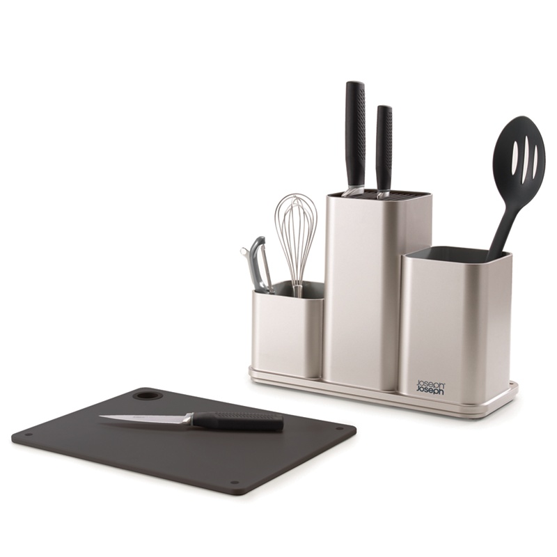 Joseph Joseph - Silver 'Counterstore ' Utensil Pot And Chopping Board Set Review