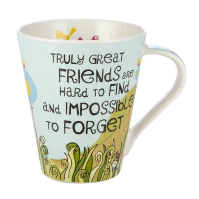 Light blue Truly great friends mug