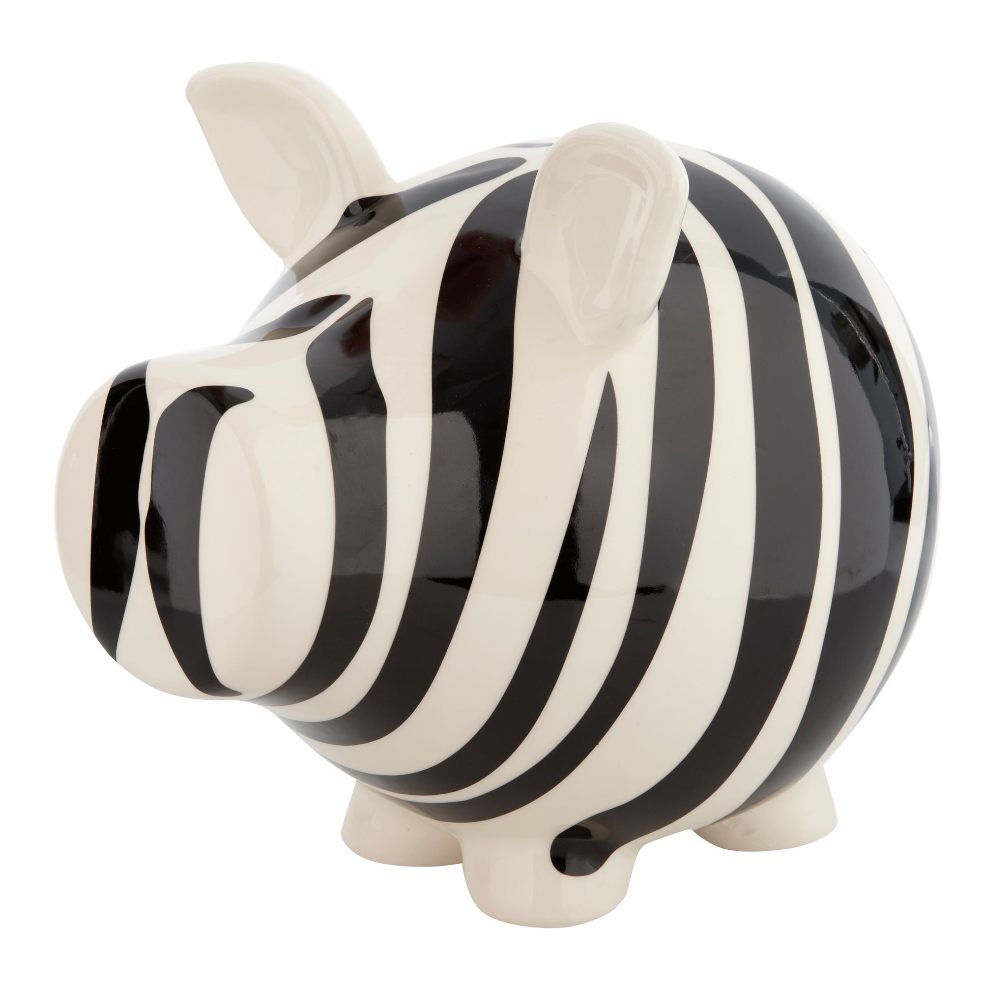 Salt & Pepper White Zebra Print Piggy Bank From Debenhams eBay