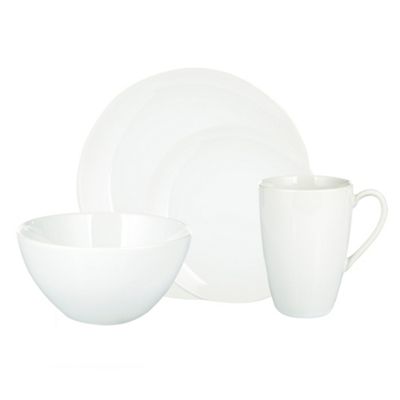 Sixteen piece stoneware dinner set