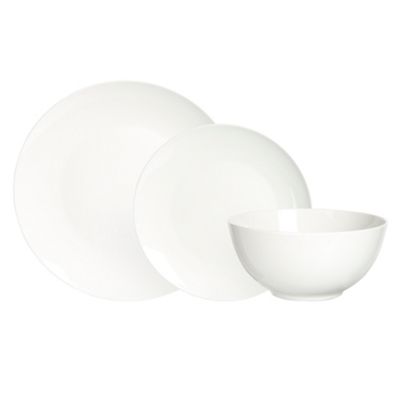 Fine bone china coupe twelve piece dinner set