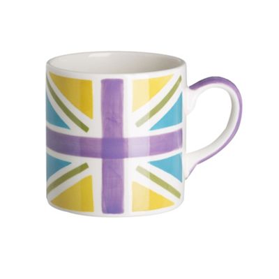 Purple Union Jack mug