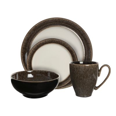 Denby praline sixteen piece dining set