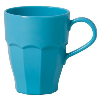Melamine turquoise curved mug                                                                                                   