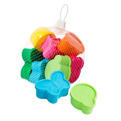 Set of 8 plastic ladybird and butterfly-shaped food boxes                                                                       