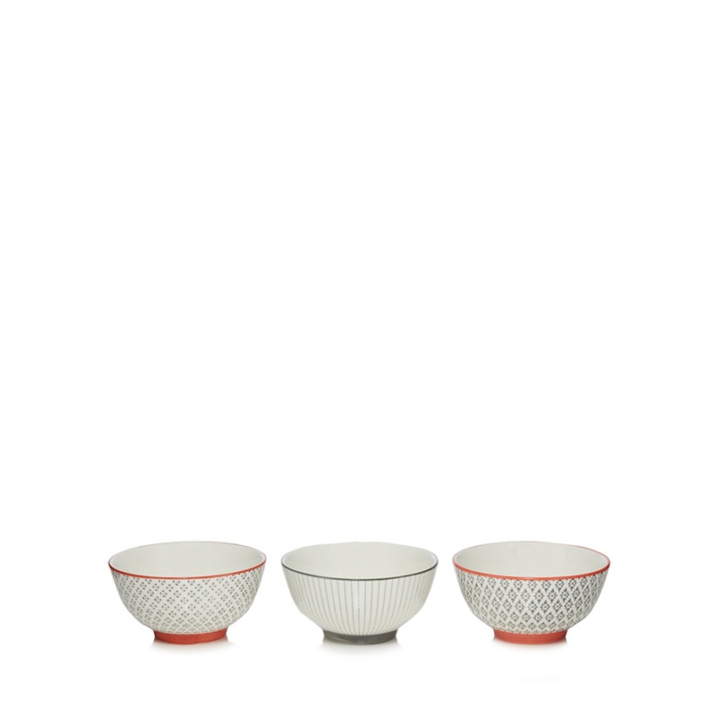 Home Collection - Set Of 3 Multi-Coloured 'Stockholm' Dipping Bowls Review