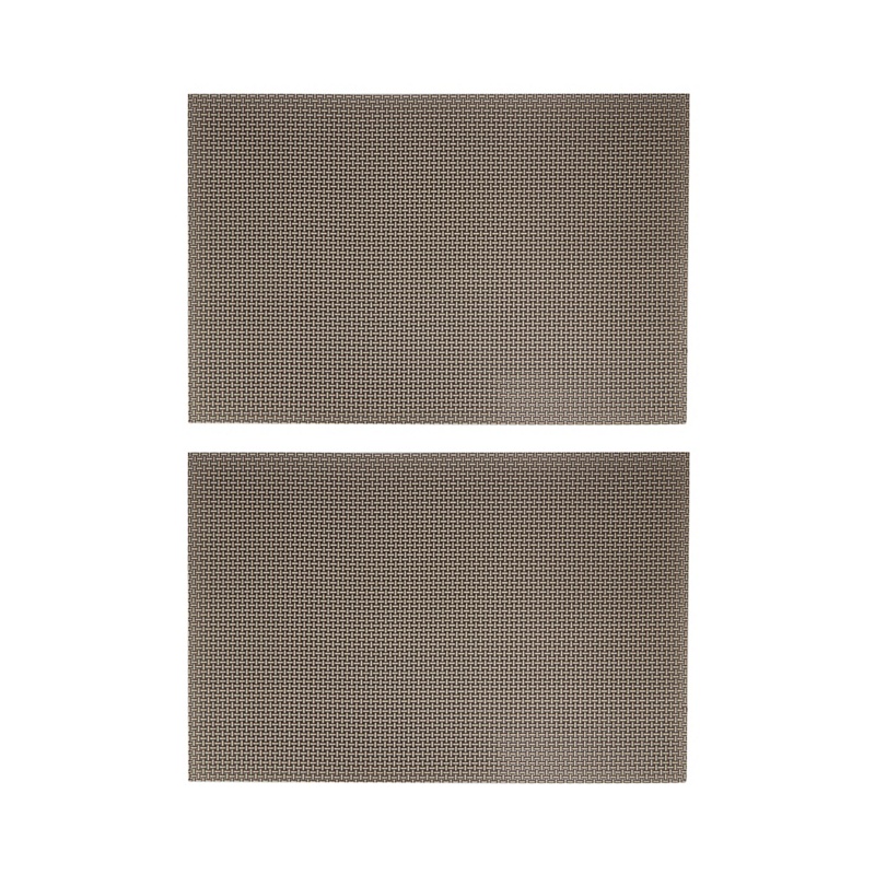 Home Collection - Set Of Two Beige Checked Placemats Review