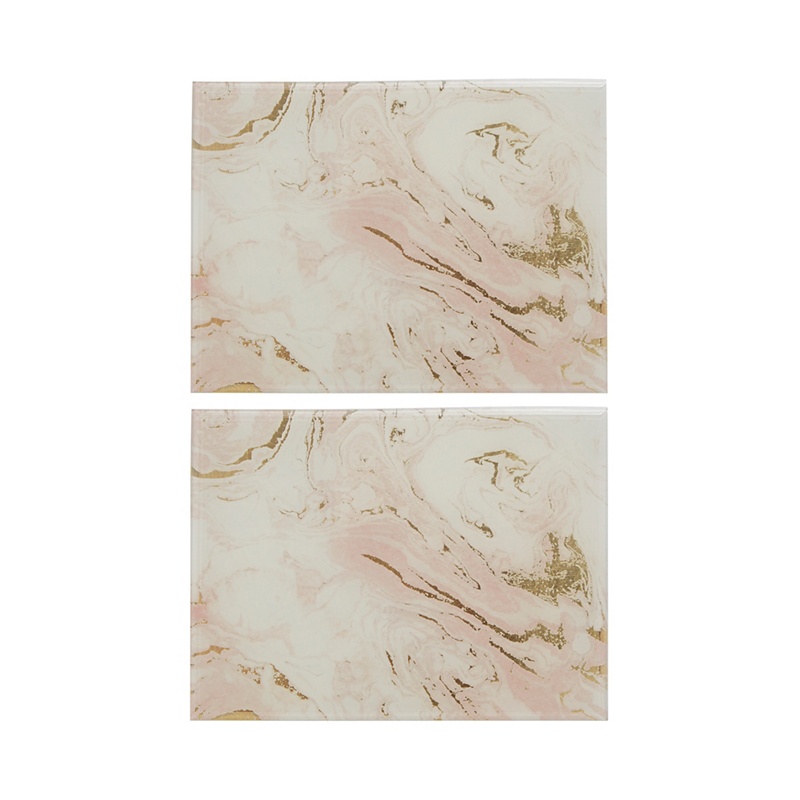 Home Collection - Set Of Two Pink Marble Effect Placemats Review