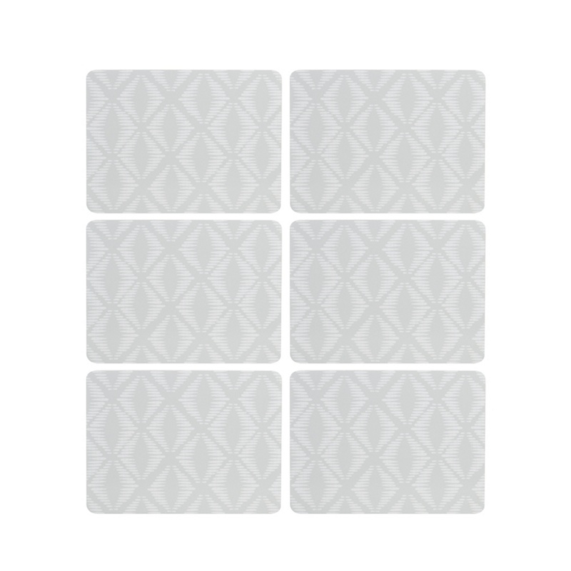 Home Collection Basics - Pack Of Six Grey Geometric Print Placemats Review