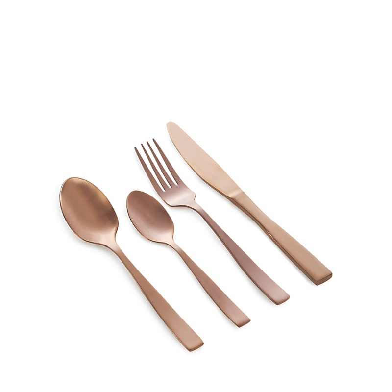 Home Collection - Pack Of 16 Copper 'Radiance' Cutlery Set Review