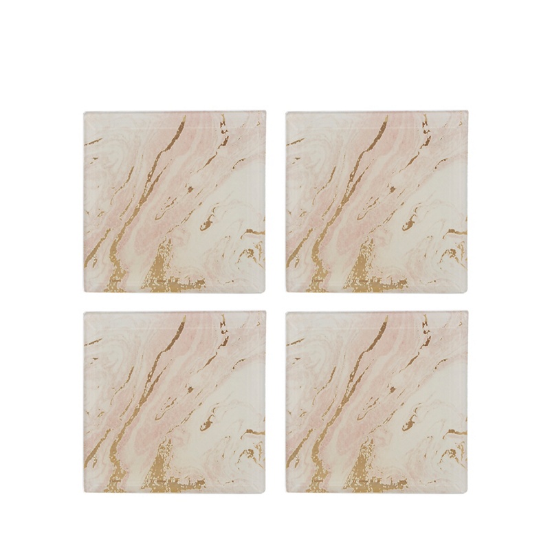 Home Collection - Set Of Four Pink Marble Effect Coasters Review