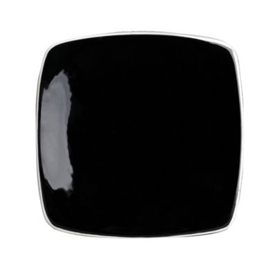 Black Tile dessert plate