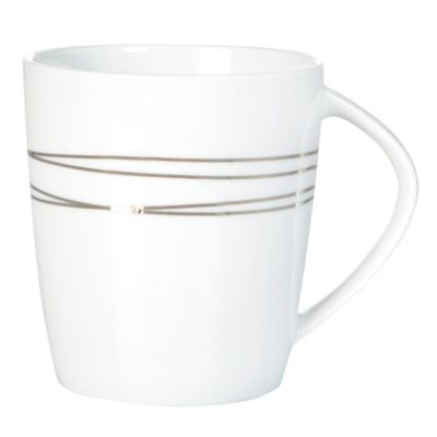 Platinum etched porcelain mug                                                                                                   
