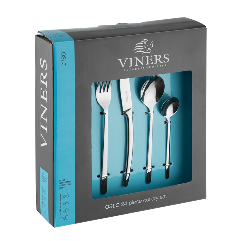 Viners - Stainless Steel 'Oslo' 24 Piece Cutlery Set Review