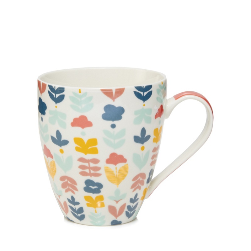 Home Collection - Multi-Coloured Floral Print Mug Review