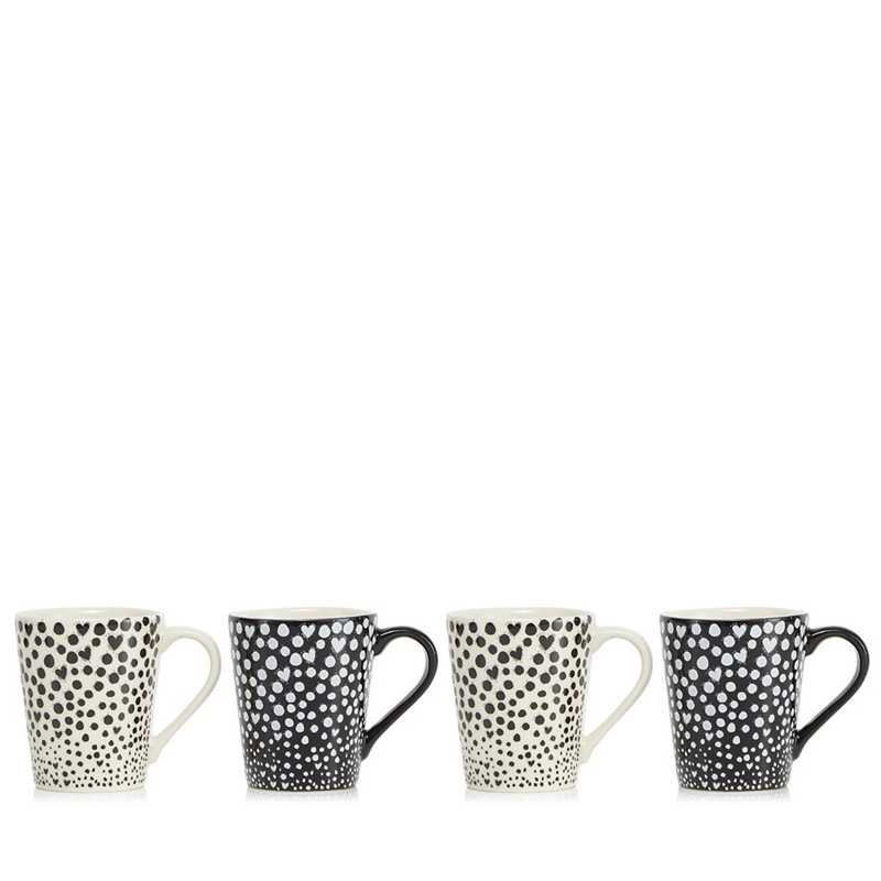 Ben de Lisi Home - Pack Of Four Monochrome Espresso Cups Review