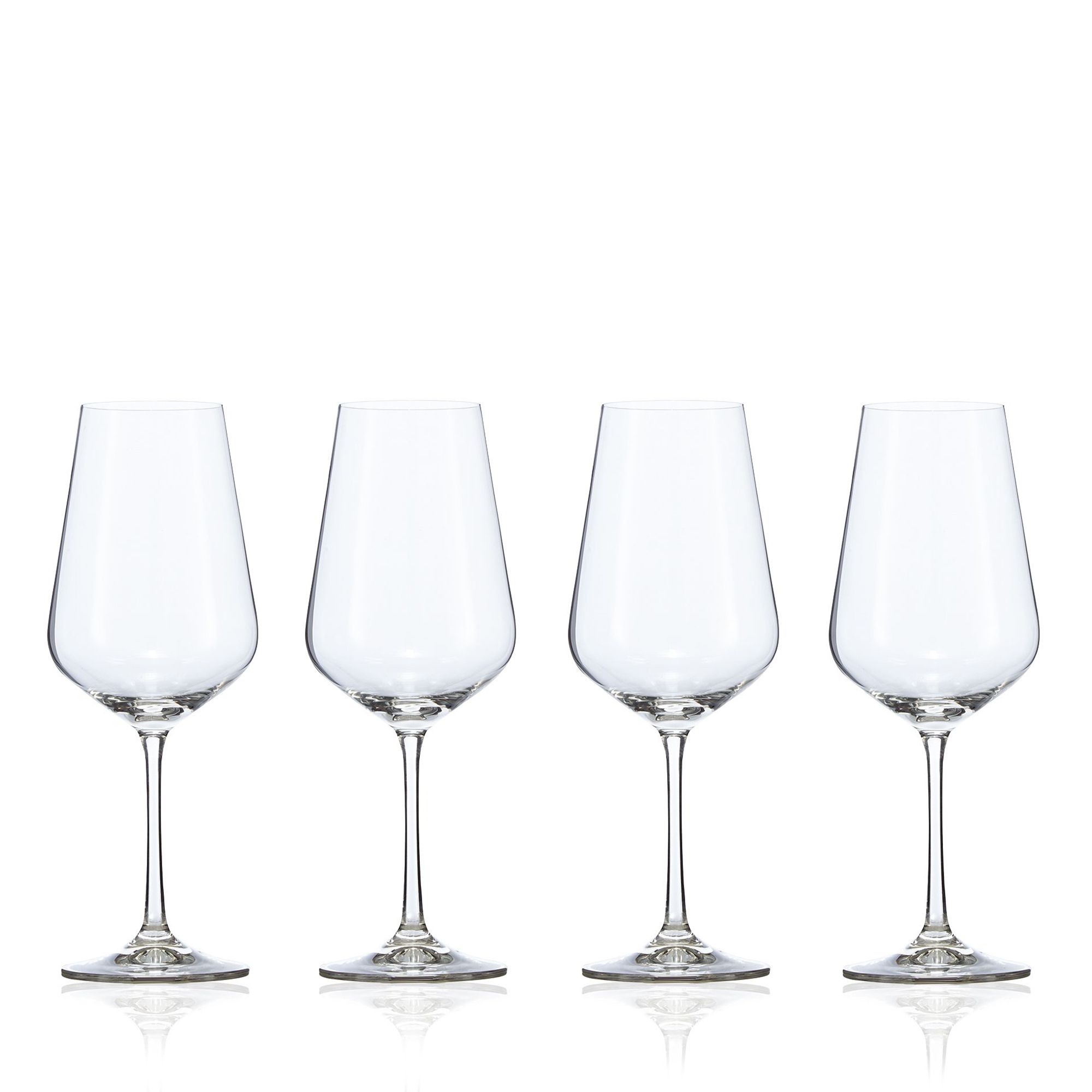 J By Jasper Conran Set Of Four 'Calvello' Large Crystal Red Wine