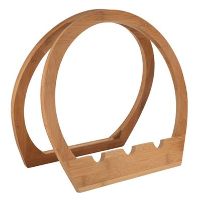 Wooden barrel wine rack