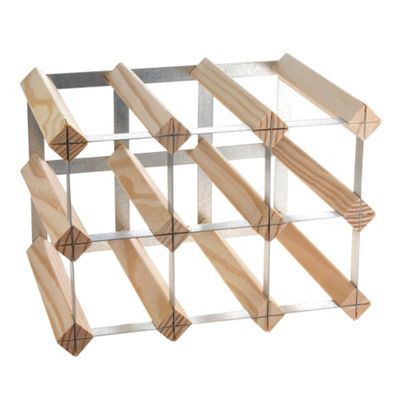 Nine bottle wine rack