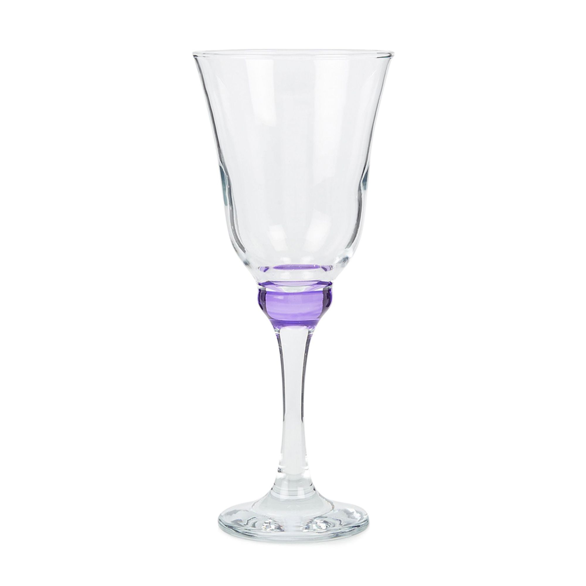 Istyle Set Of Four Purple Tinted Wine Glasses From Debenhams eBay