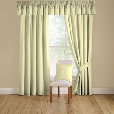 Natural Nico lined curtains with pencil heading