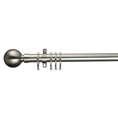 Satin Steel Swish osborne curtain pole