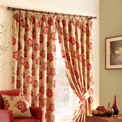 Montgomery Elston lined curtains with pencil heading