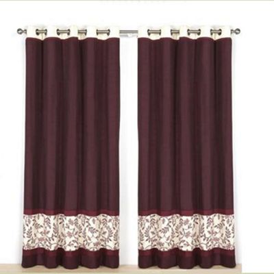 Ruby Destiny lined curtains eyelet heading