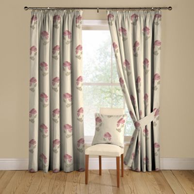 Montgomery Rose Zara lined curtains pencil heading