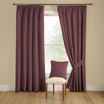 Montgomery Berry Silk shimmer lined curtains