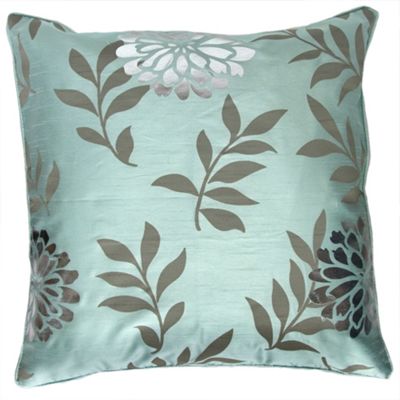 Teal Indus cushion cover