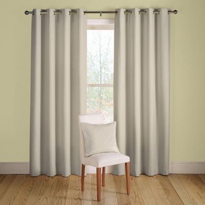 Natural Savannah lined curtains eyelet