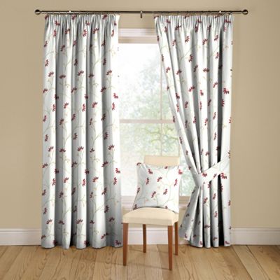 Montgomery Ruby Marisa lined curtains with pencil heading
