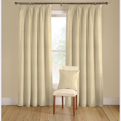 Montgomery Sola Natural lined curtains pencil heading