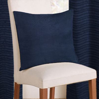 Navy Rib Plain cushion cover