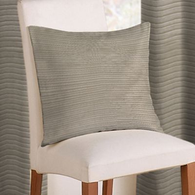 Pewter Rib Plain cushion cover