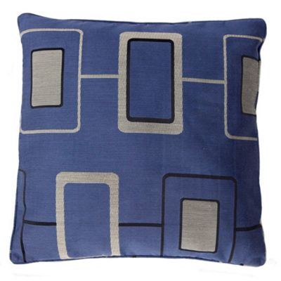 Blue Tetris Cushion with Micro Pad