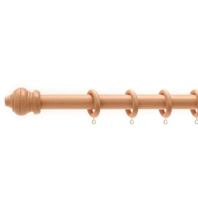 Natural 28mm Harrison drape elite wooden curtain pole