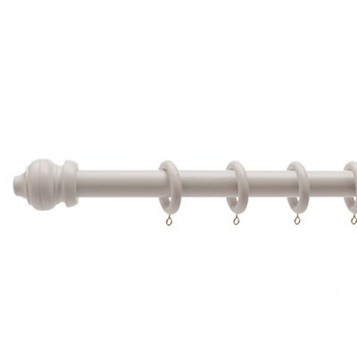 Montgomery White curtain pole rings