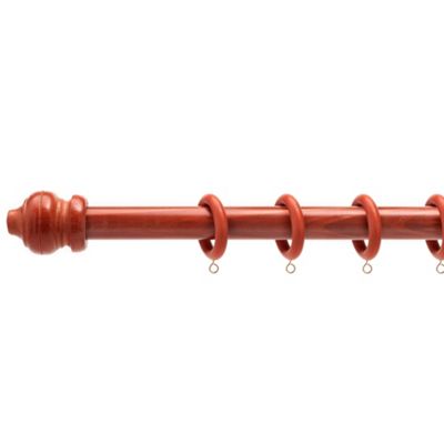 Swish teak Harrison drape elite 28mm wooden curtain pole