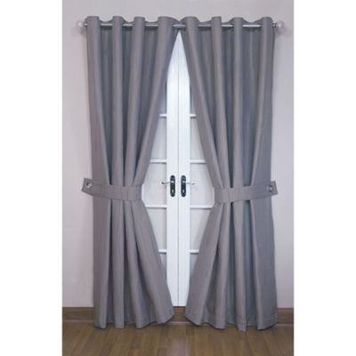 Linen Jazz lined curtains with eyelet heading