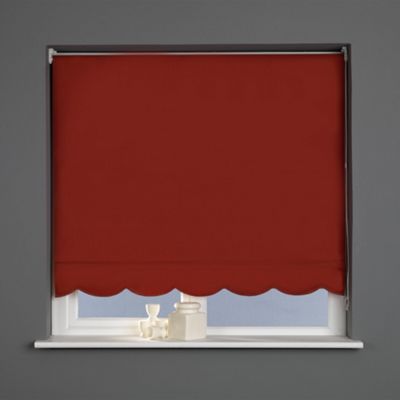 Chilli Sunlover Priory Scallop roller blind