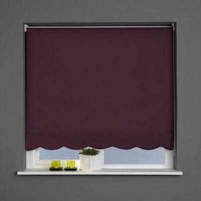 mauve Sunlover Priory Scallop roller blind