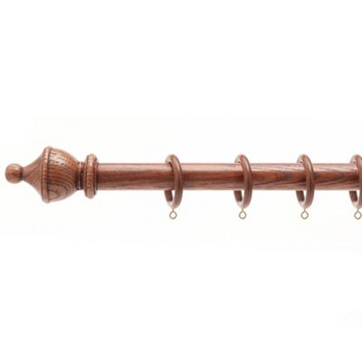 Swish Romantica oak 50mm Wooden Curtain Pole