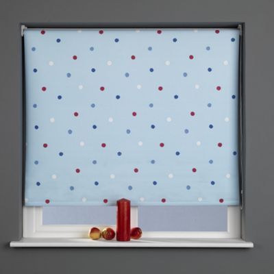 Dotty blue blackout blind